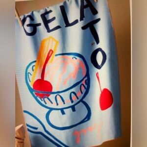 ❤️ ANTHROPOLOGIE JORDAN NICKSON GELATO DISH TOWEL NEW